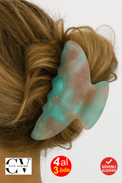 cityvision Korean Style Turquoise Gradient Bone Clasp Buckle 9 cm - Stylish and Durable