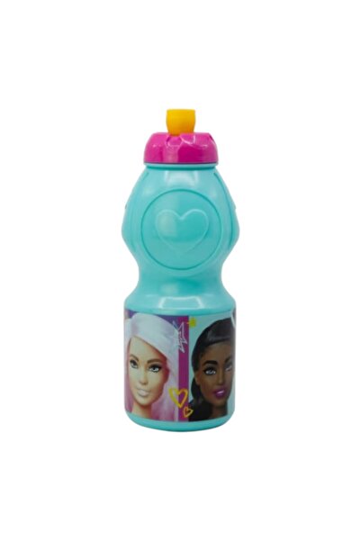 Barbie Sports bottle, plastic, for water, 400ml, multicolor,