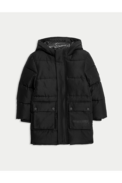 Marks & Spencer Uzun Kesim Kapitone Kapüşonlu Mont (2–8 Yaş)