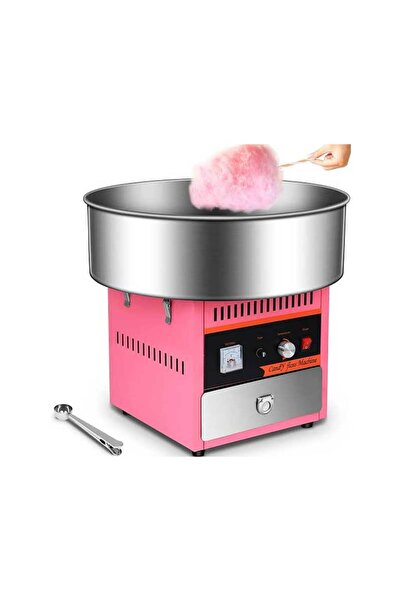 Generic DEAR-JY Electric Commercial Cotton Candy Machine 1200w 52cm Pink Cotton Candy Maker Carnival Sweet S