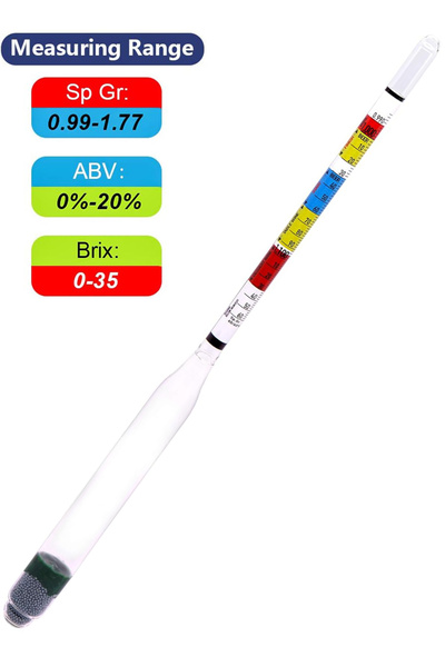 DMYRDH جهاز قياس كثافة السوائل ثلاثي المقياس لقياس نسبة الكحول ونسبة البريكس ...