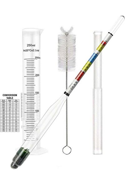 DMYRDH وعاء اختبار ABV لقياس كثافة السوائل لمشروب الكومبوتشا المصنوع منزليًا،...