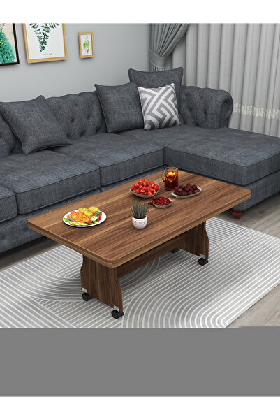 İnci TEKERLEKLİ ORTA SEHPA MDF ÜRETİM MASA