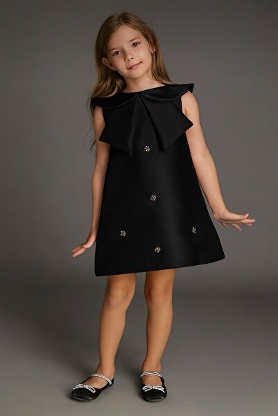 INDRESS STUDIO Kız Çocuk Siyah Elbise