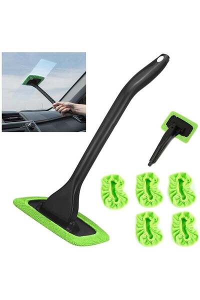 Bukela Windshield Cleaner Wand – 5 Reusable Cloth Pads