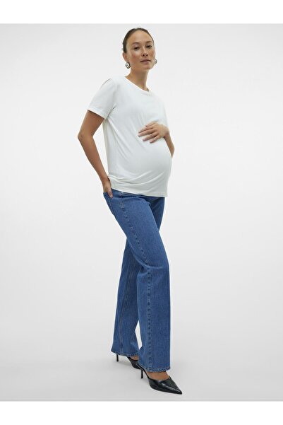 Vero Moda Maternity Umstandsjeans mit Straight Fit Gerade geschnittene Jeans