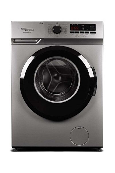 SUPER GENERAL 6kg Front Loading Washing Machine With 1200rpm, High Energy Efficiency, LED Digital Di
