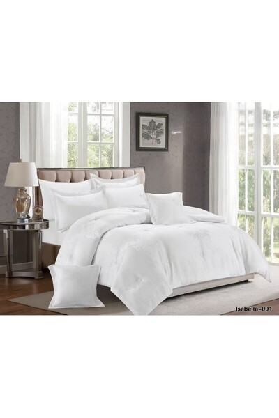 smart home طقم لحاف مفرش نفرين ملكي مكون من 8 قطع من المايكروفايبر الناعم راحة لنومك وأناقة لغرفتك مقاس 240*260