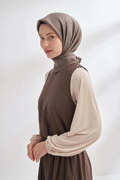 ARMANDA Premium Twill Silk Scarf - Dark Vison