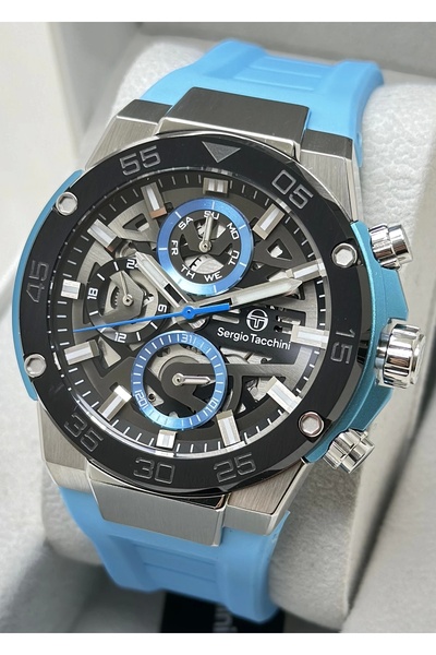 Sergio Tacchini Silikon Kordon Foknsiyonlu Erkek Kol Saati