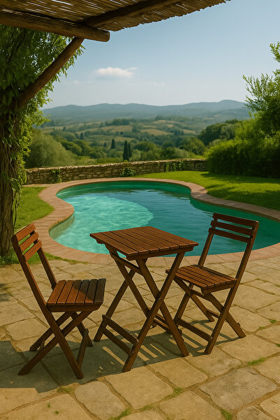 ZRN Dizayn Kayın ağacı balkon ve bahçe masası