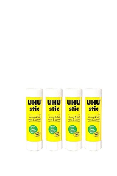 Uhu 4-Piece Clear Glue Sticks – Strong, Easy-to-Use Adhesive for Paper, Card & School Projects