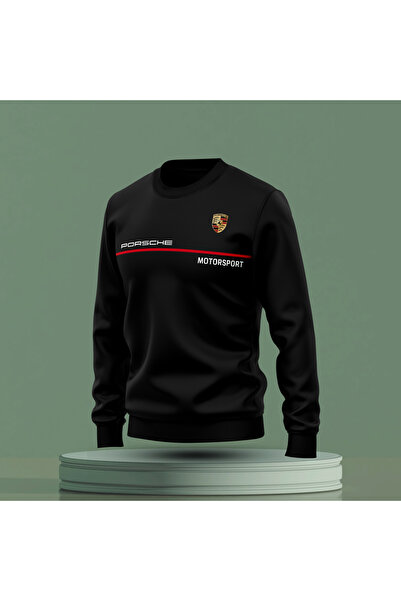 Bulvar Lee Sweatshirt bărbați Porsche cu imprimeu gât zero / Mașină