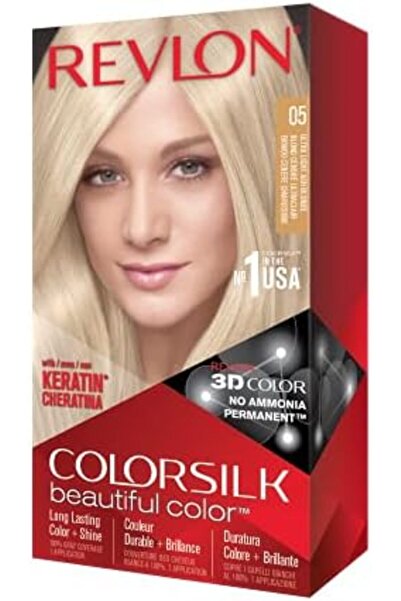 Revlon Silk Beautiful Ash Blonde 05 Ultra Light Hair Color for Unisex