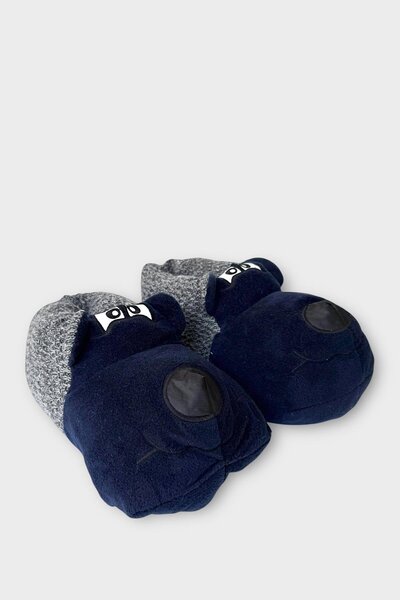 Liger Men's Braided Slippers Home Boots Dark Blue