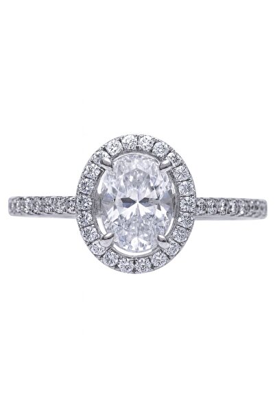 Diamonfire Ασημένιο γυναικείο δαχτυλίδι με πέτρα ζιργκόν, 611513