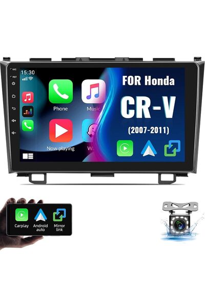 SHEZA STAR ستيريو سيارة أندرويد لهوندا CRV 2007-2011 4+64GB AHD كاميرا