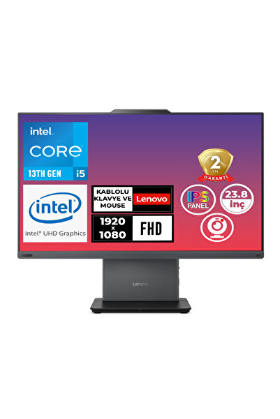 LENOVO ThinkCentre Neo 50A G5 i5-13420H 32GB 1TB SSD 23.8" FHD Freedos All In One PC 12SC002WTR