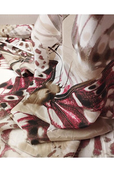 Kumaş Parça قماش فوال فلوش بألوان البيج والبني والوردي عرض: 130