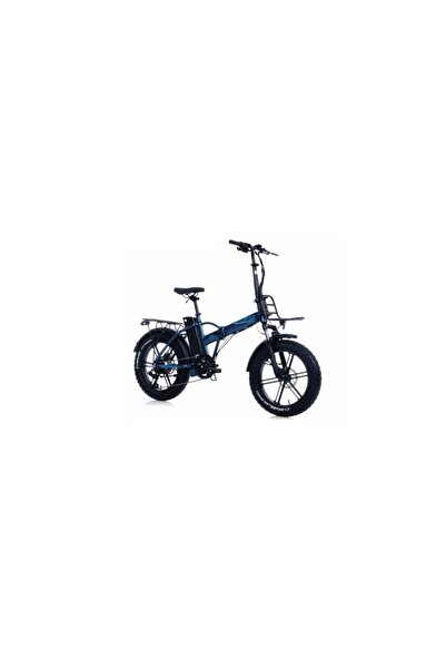 Corelli BROSTER TECHLA FAT BIKE ELEKTRİKLİ KATLANIR BİSİKLET 42CM HD 20 JANT 7 VİTES METALİK MAVİ