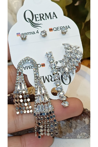 QERMA Küpe Seti Takı Seti