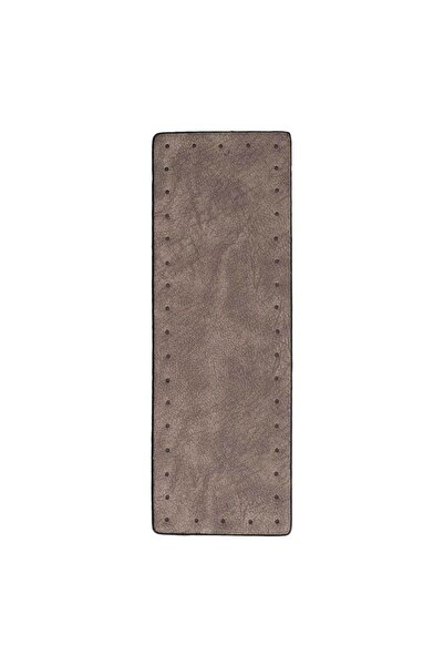 Ritzz قاعدة حقيبة من الجلد الصناعي الفاخر مقاس 24x8 سم (مستطيلة بدون مسامير) - بيج