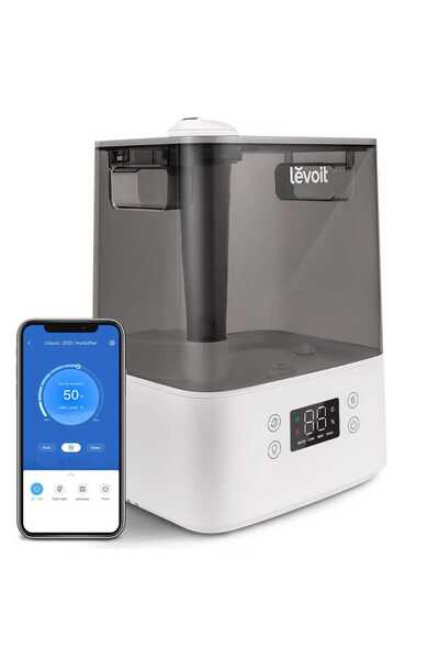 Levoit Classic 300S Air Humidifier, 6L Tank, Smart, AUTO Function, Aromatherapy, Gray