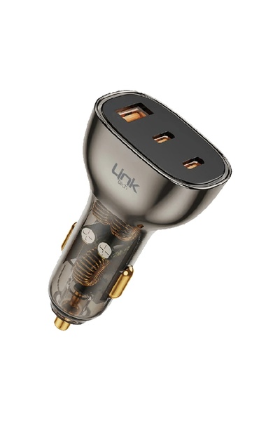 Linktech C506 80w 2xpd 30+20w Usb Araç İçi Şarj Adaptörü Başlık -