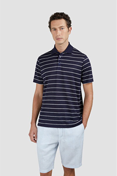 PAUL&SHARK Linen Polo Shirt with Buttons