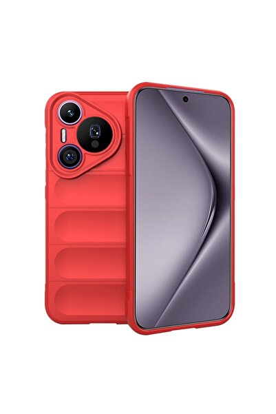 SKYDDAR INNOVATION Husă pentru Huawei Pura 70 Pro, Magic Shield, Silicon Mat, set autocolante, Roșu