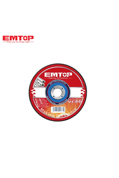 EMTOP Set of 10 Metal Cutting and Abrasive Discs - High Quality and Professional Performance