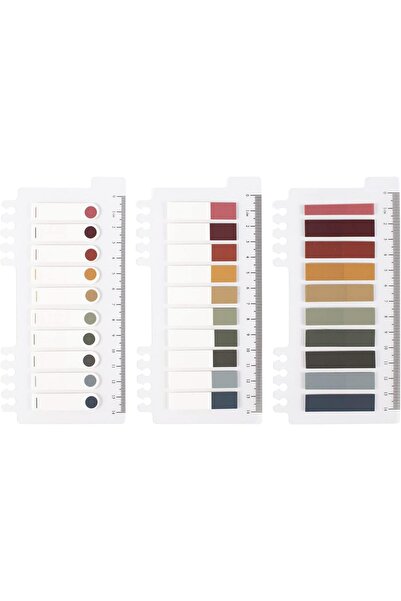 Saharaz ملاحظات لاصقة من موراندي، علامات تبويب قابلة للكتابة، 10 × 3 عبوات، للكتب والمجلدات والشاشات، 200 قطعة/العبوة