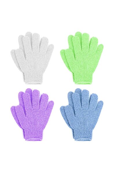 Yelajoy 4 Pack Exfoliating Bath Gloves, Reusable Dead Skin Remover for Spa Ma...