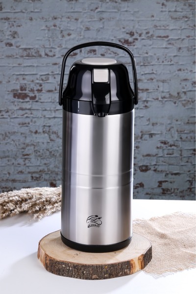 Cooker 4.5 Litre Pompalı Paslanmaz Çelik Termos Piknik Kamp Termosu