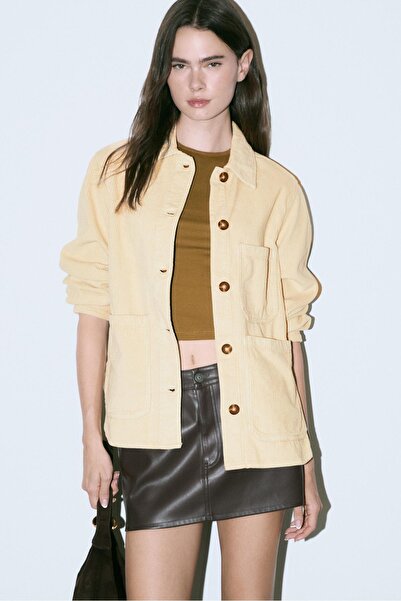 Stradivarius Regular kesim cepli ceket