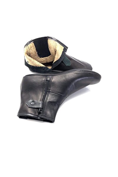 Derilax Hakiki Deri Kürklü Sıcak Astar Fermuar Ve Lastikli Yumuşak Mest