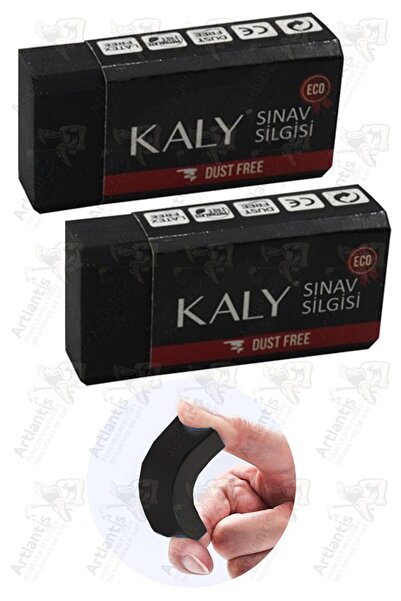 Artlantis Sınav Silgisi Siyah Silgi Orta Boy 2 Adet Silka Kaly Yumuşak Sınav ...