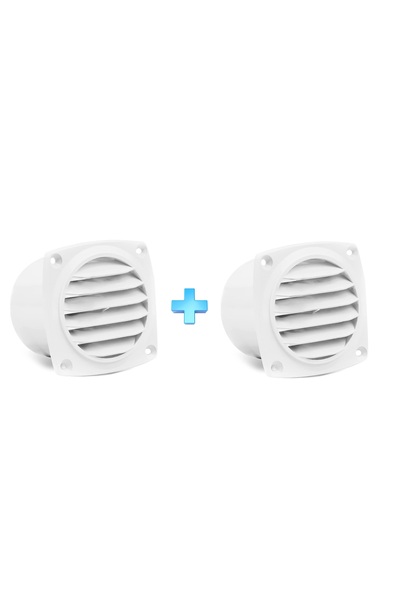 Seaflo 2 Adet Plastik Havalandırma. Boru Tip. 93X93mm. Boru Çap:75mm Menfez