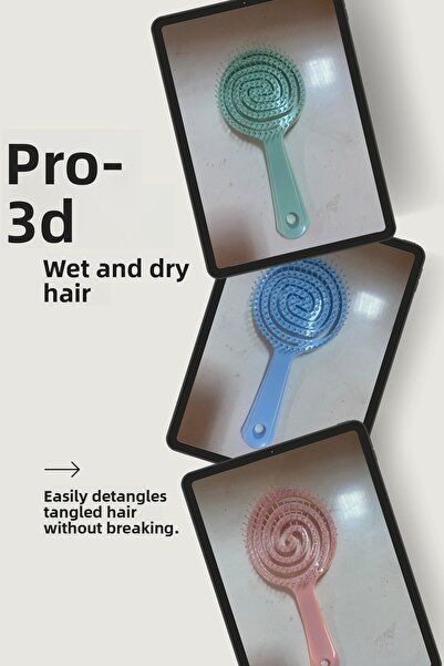 Trade Bazaar Професионална триизмерна овална четка за коса – няколко цвята на...