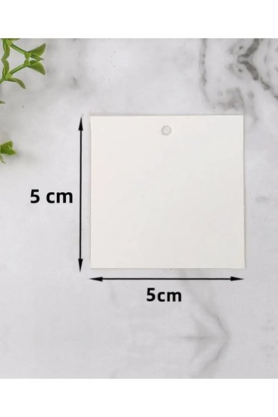 Copyder Cardboard Price Tag with String Hole 5X5Cm 1000 Pieces