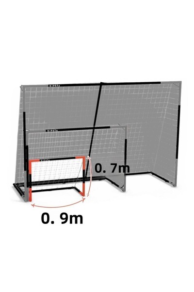 Decathlon Black Kipsta Football Goal - Navy Blue / Red - Size S - Sg500