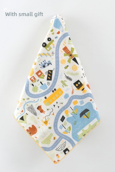 Womi Baby & Kids Wear 100% Cotton Soft Blue Baby Blanket - 4 Seasons Use