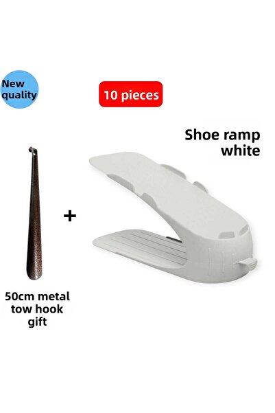 Ar Armese Οργανωτής παπουτσιών με ράμπα Λευκό 10 τεμάχια