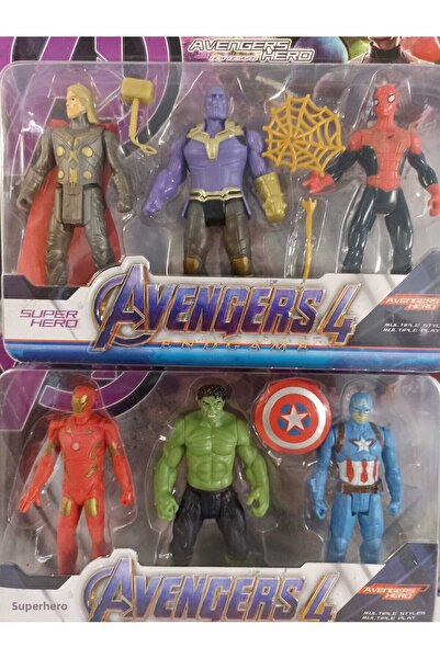 smilechild Set of 6 Super Heroes Toys 11 cm