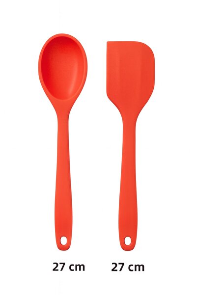 CKM silikon Silicone Fireproof Large Size Spatula Spoon Set