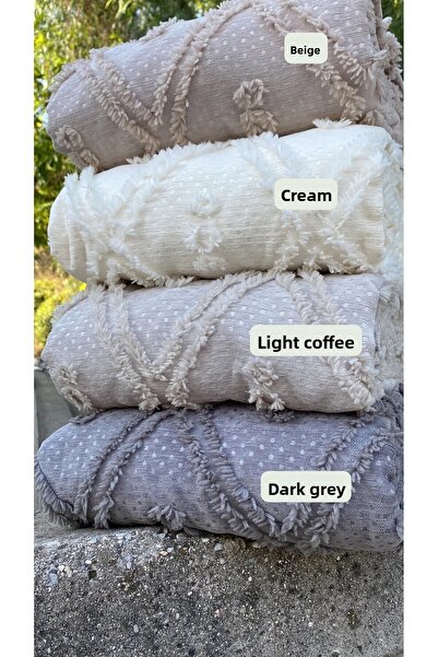 sutra Punç Work Embroidered Double Bedspread Set