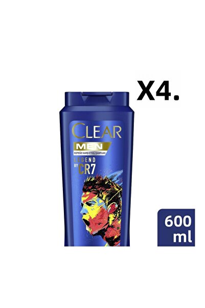 Clear Men Anti-Dandruff Shampoo Legend Ronaldo Limited Edition 600 ml X 4