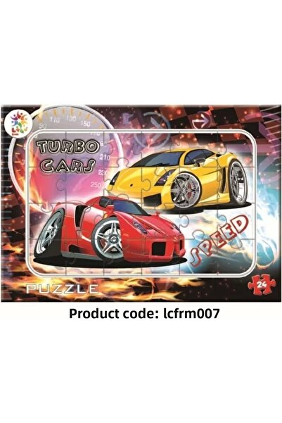 ByCaretta Turbo Cars Puzzle 24 Pieces