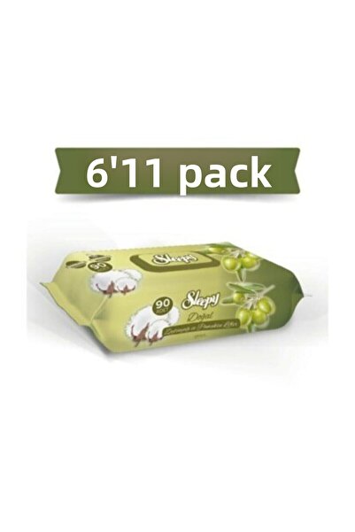 Sleepy منشفة أطفال مبللة بزيت الزيتون 90×6 قطع