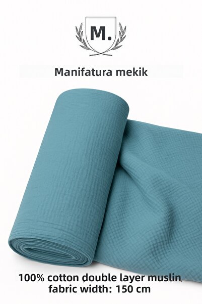 MEKİK MANİFATURA Țesătură de muselină 100% bumbac, cu strat dublu – Lățime 15...